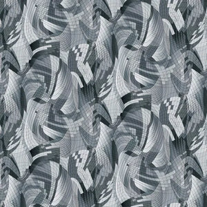 Quilt backing  - Matrix Grey Wide 108" (274cm)- by PB Textiles