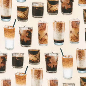 Sweet Tooth -Iced Coffee - Natural by Mary Lake-Thompson for Robert Kaufman