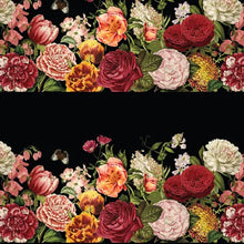 Load image into Gallery viewer, DV6034 BUTTERFLY BOUQUETS BLACK BORDER Devonstone fabric