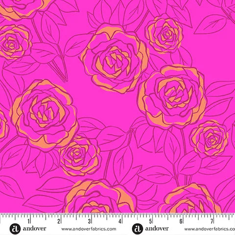 Backing - Color For Me - Pink Andover Fabrics -  108