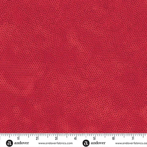 Backing - Dimples - Red for Andover Fabrics -  108