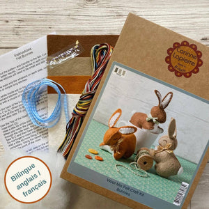 Bunnies  Felt Craft Kit - Corinne Lapierre Ltd