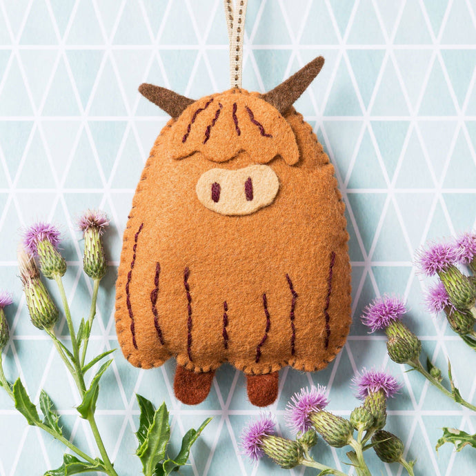 Highland Cow Felt Craft Mini Kit by Corrine Lapierre
