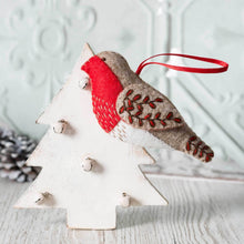 Load image into Gallery viewer, Embroidered Robin Felt Craft Mini Kit by Corinne Lapierre