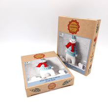 Load image into Gallery viewer, Polar Bear Felt Craft Mini Kit