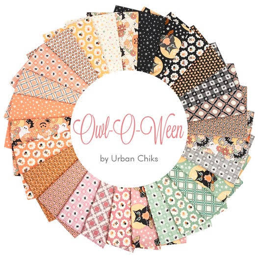 Owl O Ween Fat Eighth Bundle by Urban Chics for Moda Fabrics