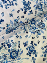 Load image into Gallery viewer, Flannel - Art Gallery Fabric - Swifting Flora Indigo by Maureen Cracknell