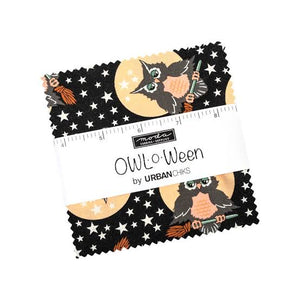 Owl O Ween -  5" Charm Pack for Moda Fabrics - 42 pieces M24150PP