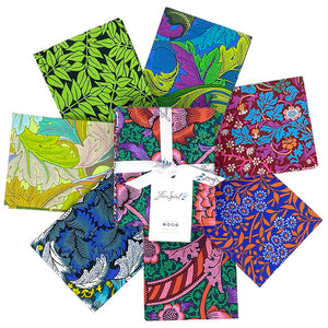 Kaffe x Morris & Co. Fat Quarter Bundle  - Bold - Free Soirit Fabrics - 7 Fat Quarters