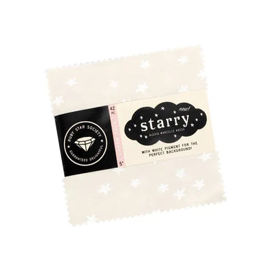 New White on Natural Starry Charm Pack -  Alexia Abegg  - 5