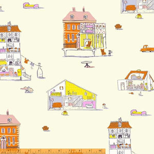 Lucky Rabbit -Dollhouse -  Cream by Heather Ross For Windham Fabrics
