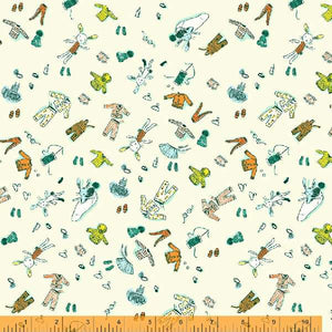 Lucky Rabbit - Doll Clothes - Cream by Heather Ross For Windham Fabrics