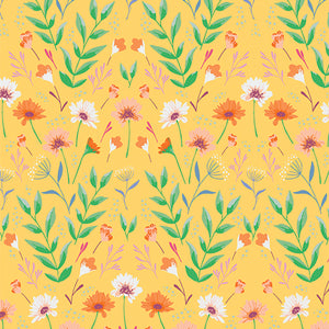 Art Gallery Fabric - Daisy - Reflective Yellow