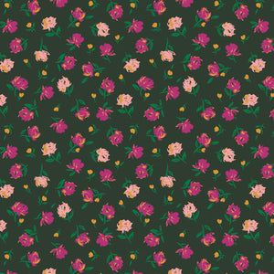 Art Gallery Fabric - The Flower Society -Gentle Rosebuds Lunar