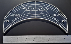 Joan 10" - Silly Moon Quilting Ruler