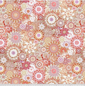 Backing - PB Textiles wideback- Floral Crochet 108” wide - Pink PB4774J
