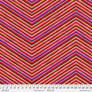 Kaffe 85 and Fabulous - Chevron Stripe - Red