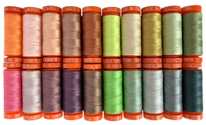 Neon & Neutrals - Tula Pink Aurifil Collection - 20 Small Spools
