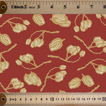 Load image into Gallery viewer, Gold Honky Nuts on Rust Red base by Susan Felicity Designs