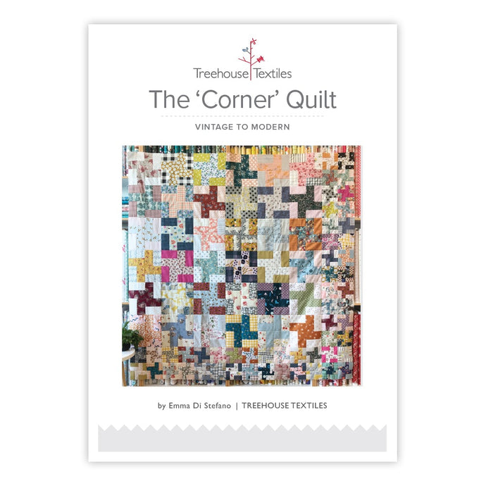 Corner Quilt Paper Pattern by Treehouse Textiles