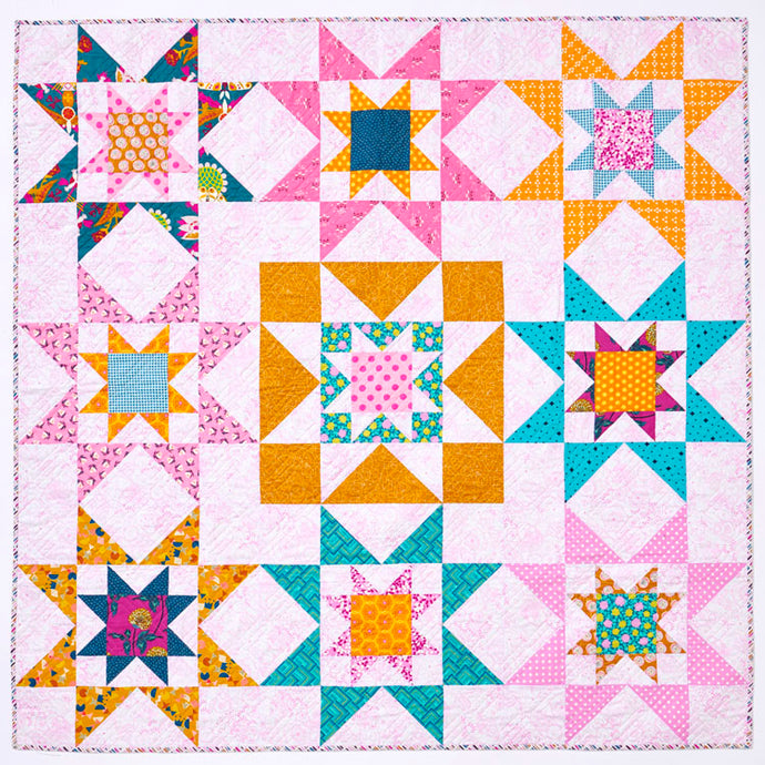 Galaxy Twist Quilt Paper Pattern by Tied With a Ribbon Jemima Flendt