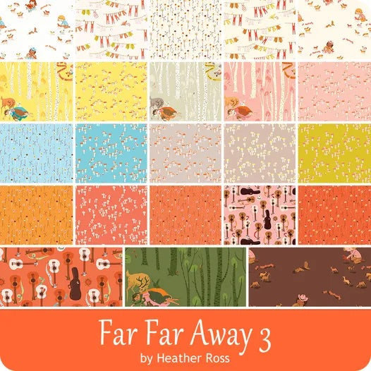 Far Far Away 3 Collection Fat Quarter Bundle by 2024 Heather Ross, Windham fabrics