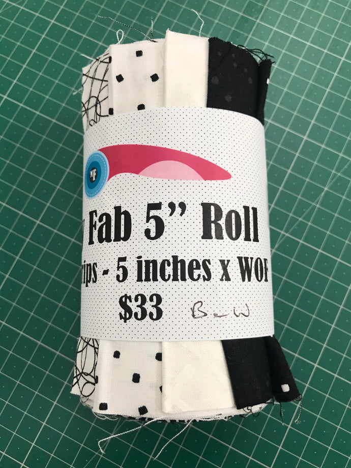 My Fab 5” Designer Roll - Black and White