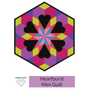 Paper Pieces - Heartburst EPP Kit - Papers and Pattern