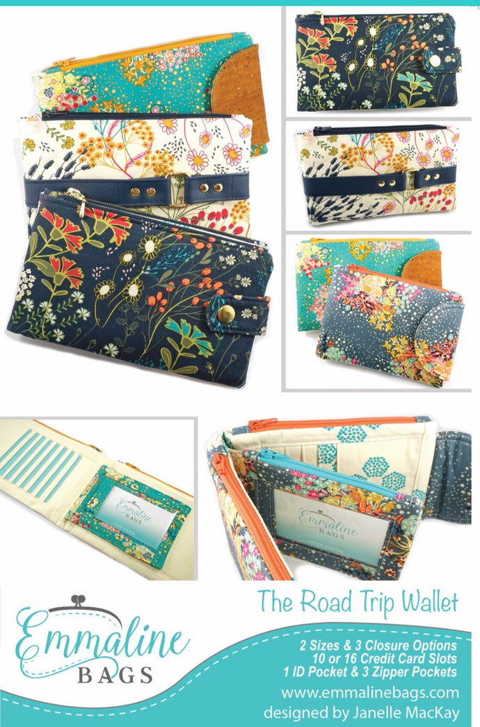 Emmaline Bag Hardware- Road Trip Wallet Paper Pattern