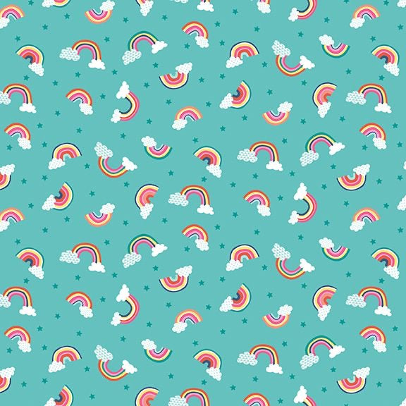 Daydream Rainbow Turquoise by Makower