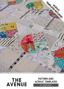 The Avenue Pattern And Acrylic Template by Louise Papas
