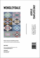 Load image into Gallery viewer, Acrylic Templates for Wensleydale Pattern from Quilt Recipes Book- Jen Kingwell